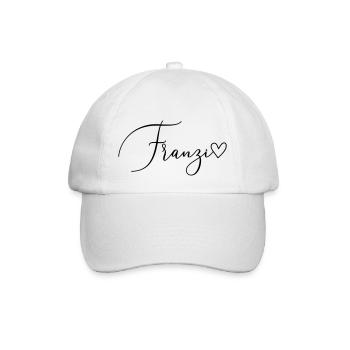 Franzi Surname First Name Girl - Baseball Cap - white/white - Front