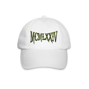 MCMLXXIV 1974 50th Birthday B-Day Birthday Gift - Baseball Cap - white/white - Front