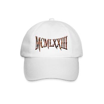 MCMLXXIII 1973 50th Birthday B-Day Birthday Gift - Baseball Cap - white/white - Front