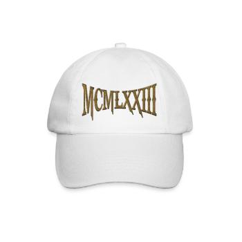 MCMLXXIII 1973 50e anniversaire B-Day cadeau d’anniversaire - Casquette classique - blanc/blanc - Devant