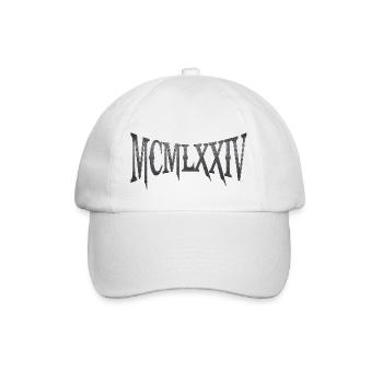 MCMLXXIV 1974 50th Birthday B-Day Birthday Gift - Baseball Cap - white/white - Front
