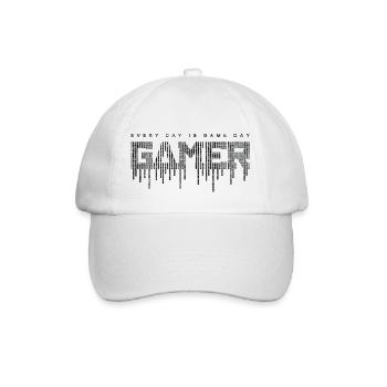 jeu gamer jeu amusant citation drôle amour hacker vidéo - Casquette classique - blanc/blanc - Devant