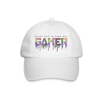 jeu gamer jeu amusant citation drôle amour hacker vidéo - Casquette classique - blanc/blanc - Devant
