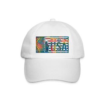 Amérique États-Unis New York Drapeau Président indien 2024 - Casquette classique - blanc/blanc - Devant