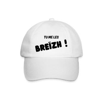 cadeau homme, humour Breton, t-shirt humoristique - Casquette classique - blanc/blanc - Devant