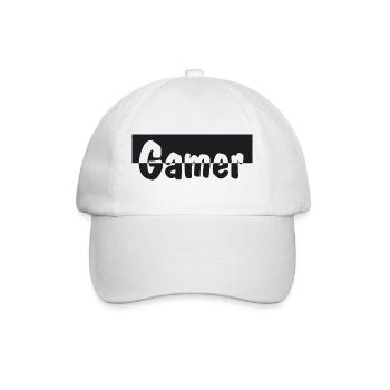 Gamer - Baseballkappe - Weiß/Weiß - Vorne