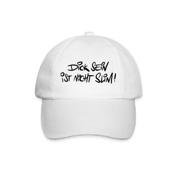 Dicksein Humour Dire Jeu De Mots - Casquette classique - blanc/blanc - Devant