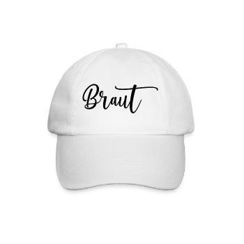 Conception de mariée pour enterrement de vie de jeune fille - Casquette classique - blanc/blanc - Devant