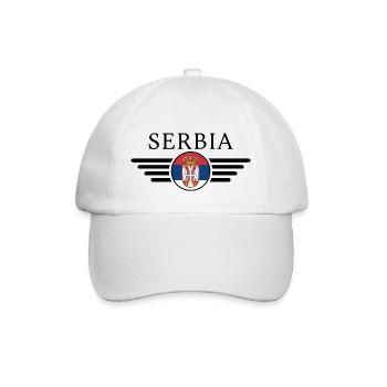 Serbie Pride T-shirt - Casquette classique - blanc/blanc - Devant