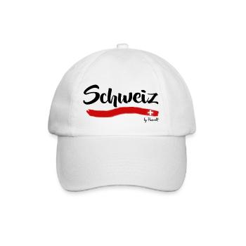 Switzerland-Design Merchandise by Pioswelt - Baseball Cap - white/white - Front