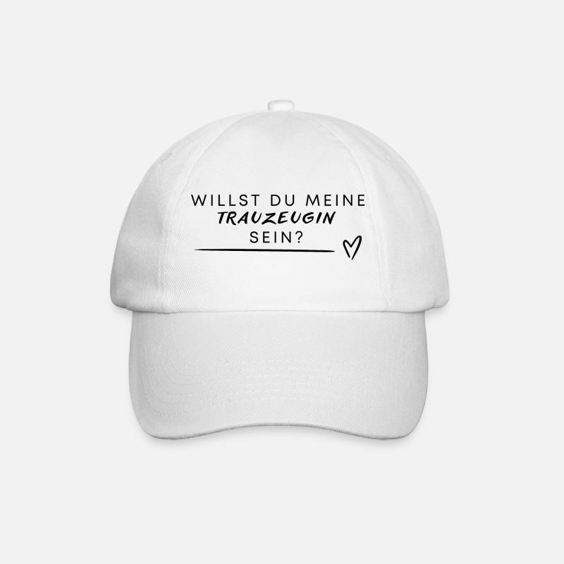 Willst du meine Trauzeugin sein? - Baseballkappe - Weiß/Weiß