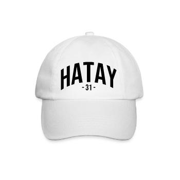 Hatay 31 Türkei Geschenk Urlaub 31 Hatay Kurde - Baseballkappe - Weiß/Weiß - Vorne