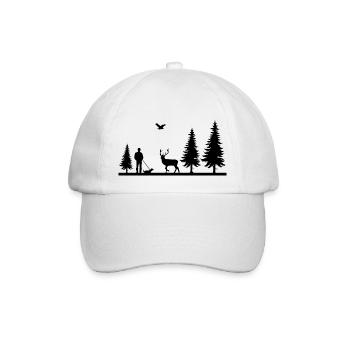 Jäger - Baseballkappe - Weiß/Weiß - Vorne