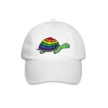 Pride Schildkröte (Schildkröt*innen Collection) - Baseballkappe - Weiß/Weiß - Vorne