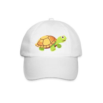 turtle small cute baby - Baseball Cap - white/white - Front