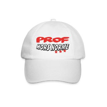 PROF HORS NORME - Casquette classique - blanc/blanc - Devant