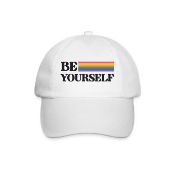 LGBT Pride Month - Be Yourself - Baseball Cap - white/white - Front