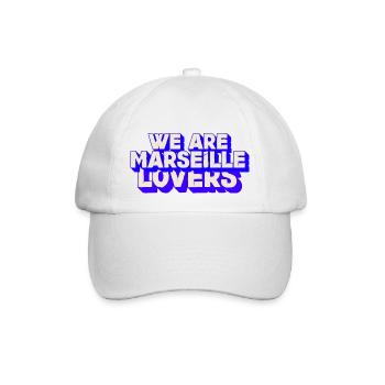 we are lovers of Marseille - Baseball Cap - white/white - Front