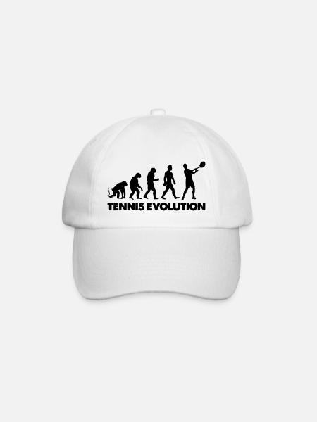 tennis evolution - Baseballkappe - Weiß/Weiß