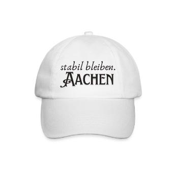 Stabil bleiben Aachen - Baseballkappe - Weiß/Weiß - Vorne