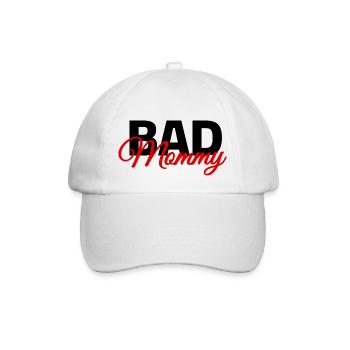 Bad Mommy - Baseball Cap - white/white - Front