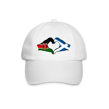 Kenya Ecosse mains en forme de coeur - Casquette classique - blanc/blanc - Devant