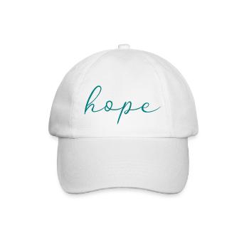 hoffen - Baseballkappe - Weiß/Weiß - Vorne
