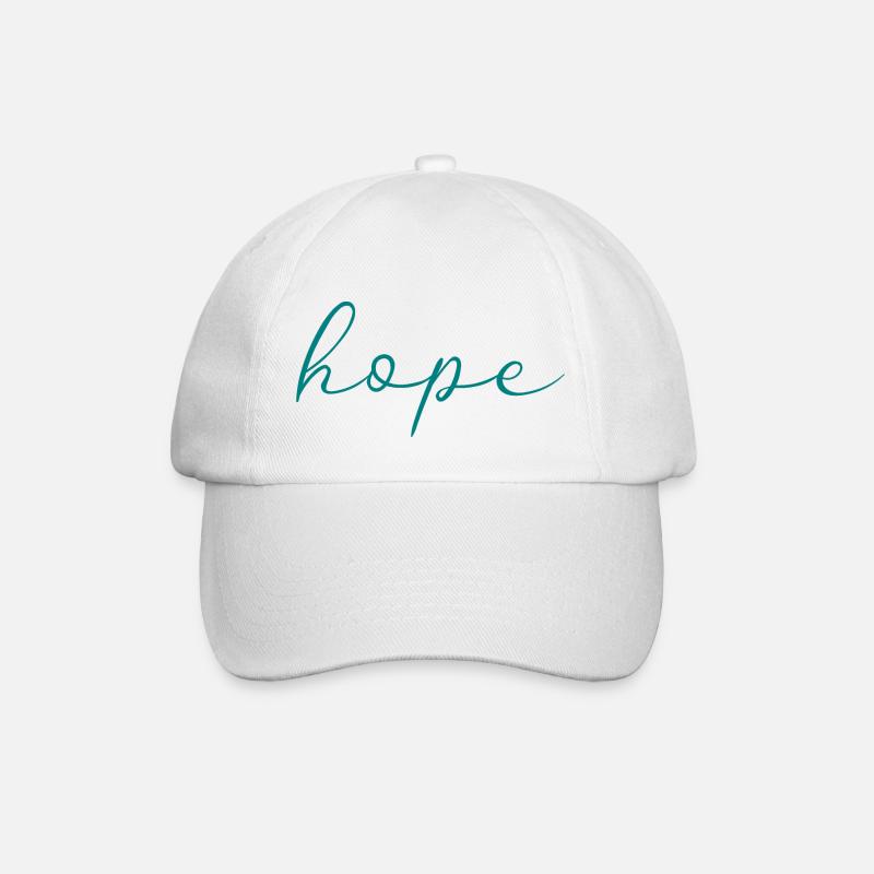hoffen - Baseballkappe - Weiß/Weiß