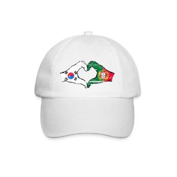 Corée du Sud Portugal Mains Forme de Coeur Utilisé - Casquette classique - blanc/blanc - Devant