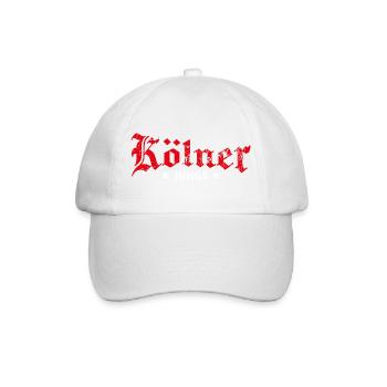 Kölner Jungs - Baseballkappe - Weiß/Weiß - Vorne