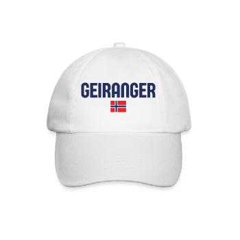 GEIRANGER, Norvège - Casquette classique - blanc/blanc - Devant