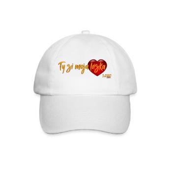 Ty si moja láska - Baseball Cap - white/white - Front