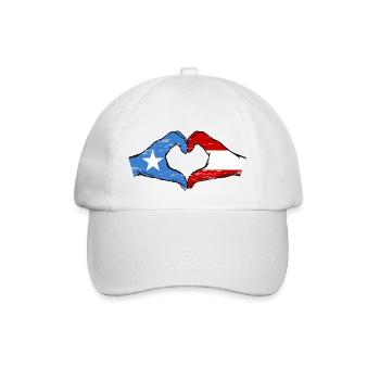 Somalie Autriche Drapeau Mains Coeur Forme Utilisé - Casquette classique - blanc/blanc - Devant