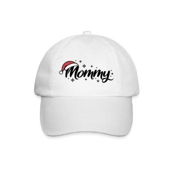 Weihnachtsmütze Mommy Mama - Baseballkappe - Weiß/Weiß - Vorne