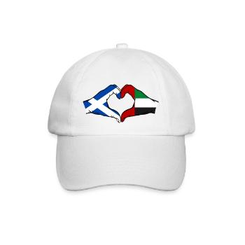 Scotland United Arab Emirates Flag - Baseball Cap - white/white - Front