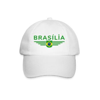Brasília T-shirt for fans and travelers - Baseball Cap - white/white - Front