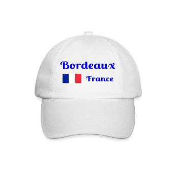 Bordeaux France- Stylish prints - Baseball Cap - white/white - Front