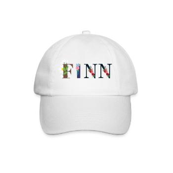FINN Nom Orné de Fleurs - Casquette classique - blanc/blanc - Devant