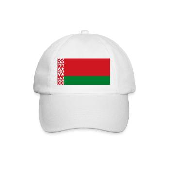 Belarus - Baseballkappe - Weiß/Weiß - Vorne
