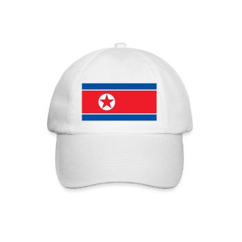 North Korea - Baseball Cap - white/white - Front
