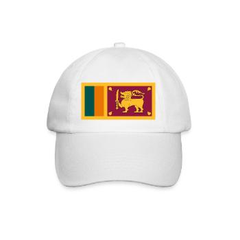 Sri Lanka - Baseballkappe - Weiß/Weiß - Vorne