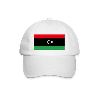Libya - Baseball Cap - white/white - Front