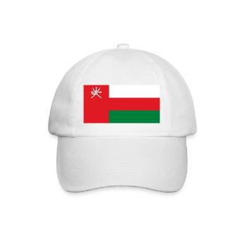 Oman - Baseballkappe - Weiß/Weiß - Vorne