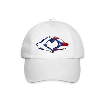 Ecosse Porto Rico Mains Coeur Forme Utilisé - Casquette classique - blanc/blanc - Devant