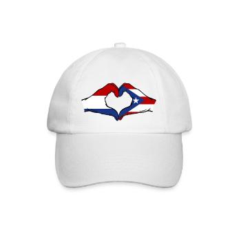 Holland Puerto Rico Hands Heart Shape - Baseball Cap - white/white - Front