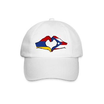 Arménie Porto Rico Mains Forme de Coeur - Casquette classique - blanc/blanc - Devant