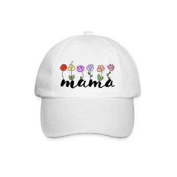 Mom - Flowers Mother's Day Mom - Baseball Cap - white/white - Front
