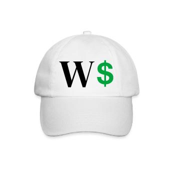Letter w dollar - Baseball Cap - white/white - Front
