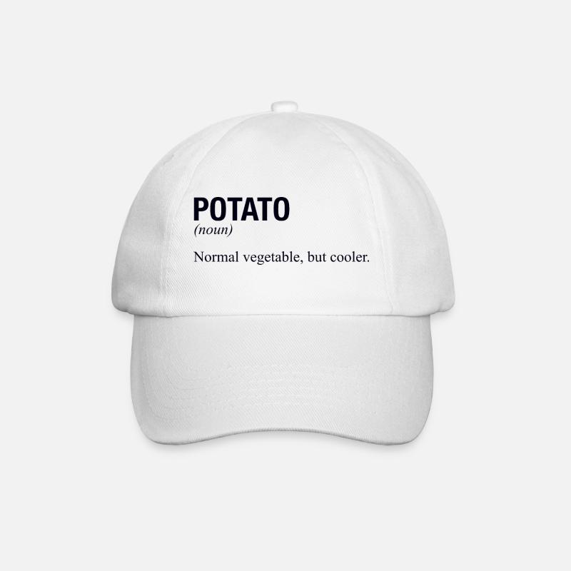 POTATO Kartoffel - Baseballkappe - Weiß/Weiß