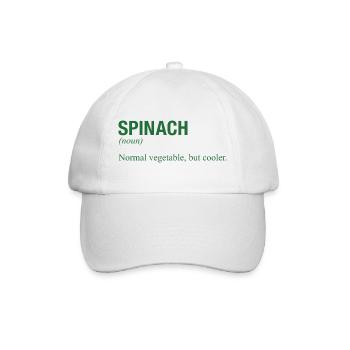 SPINACH - Baseball Cap - white/white - Front